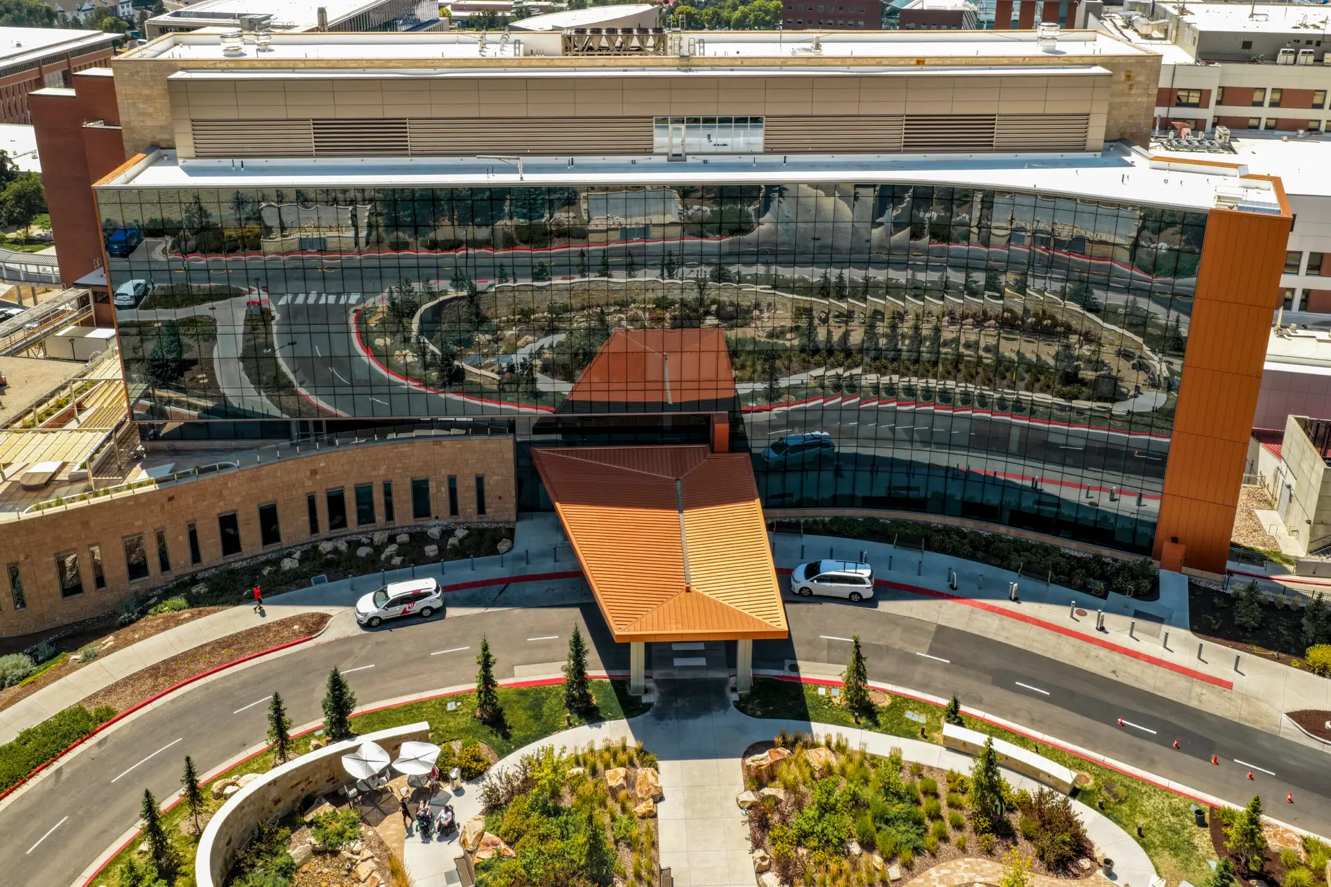 U of U Craig H Neilsen Rehab Hospital architectural lighting